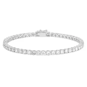 8Ct Lab Grown IGI Certified Diamond Women's Tennis Bracelet 14K White Gold 6"