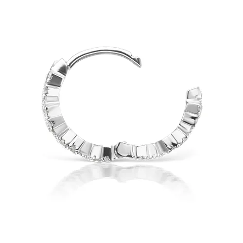 8mm Diamond Constellation Eternity Ring by Maria Tash in 18K White Gold