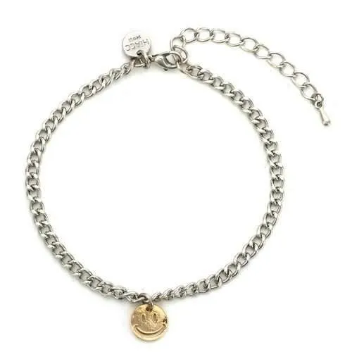 Anklet Atmospheric Noble Metal Chain Emoji Smile Anklet For Women