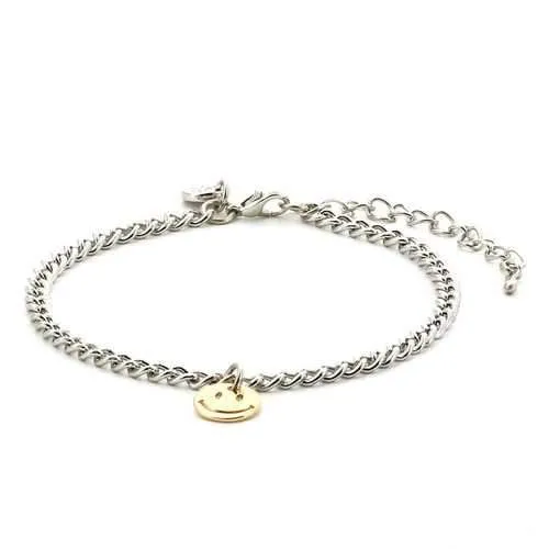 Anklet Atmospheric Noble Metal Chain Emoji Smile Anklet For Women