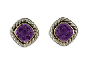 Athena Earrings-Two Tone