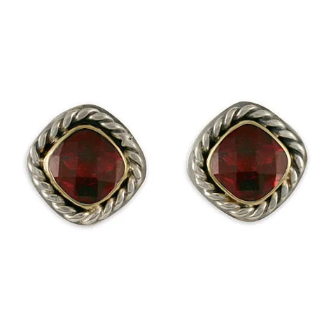 Athena Earrings-Two Tone