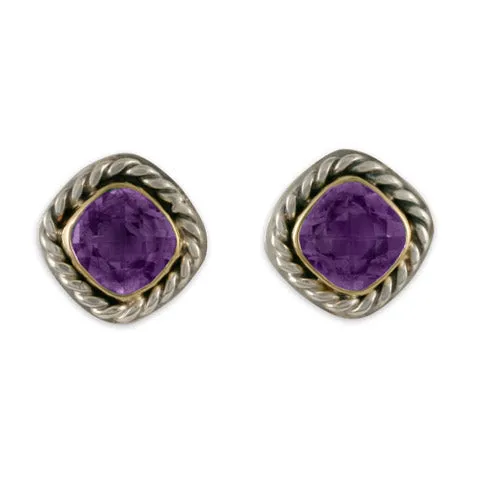 Athena Earrings-Two Tone