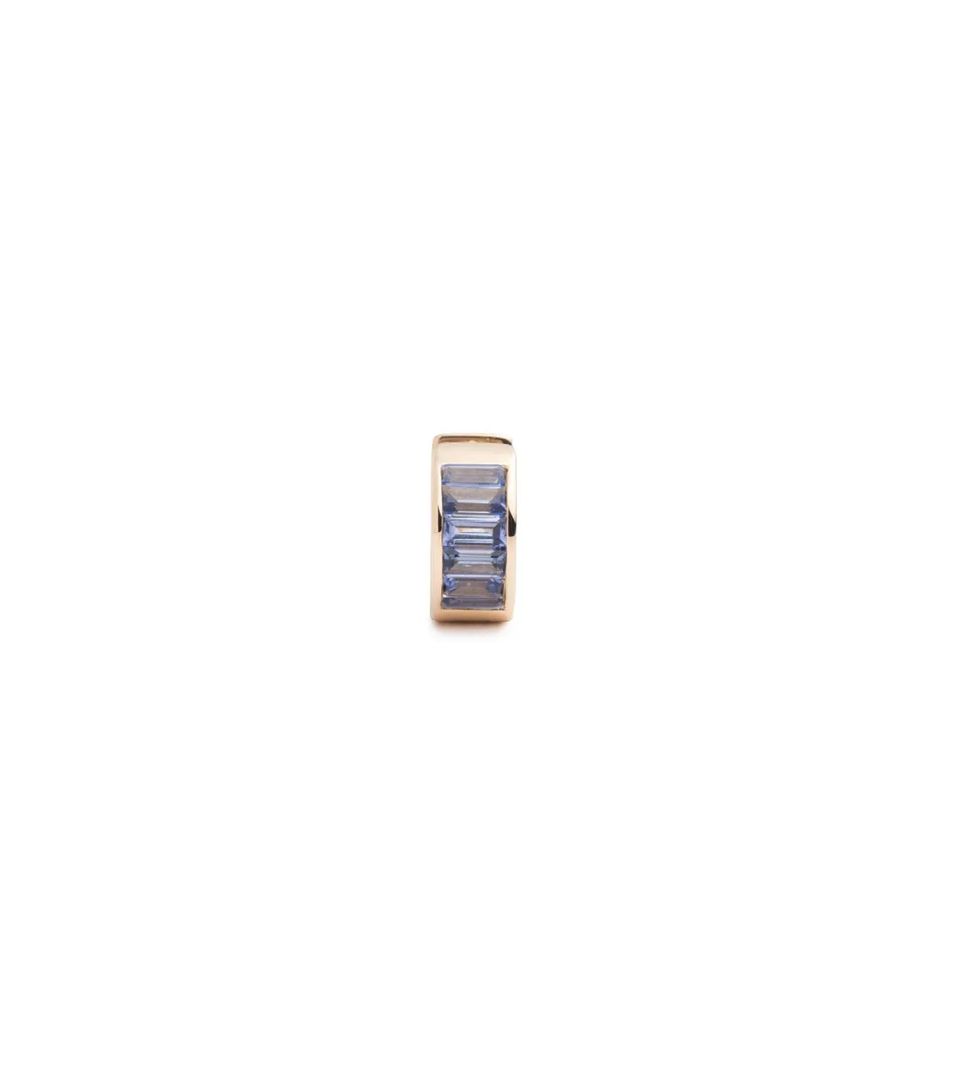 Baguette Tanzanite - Love : Huggie Earring