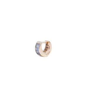 Baguette Tanzanite - Love : Huggie Earring