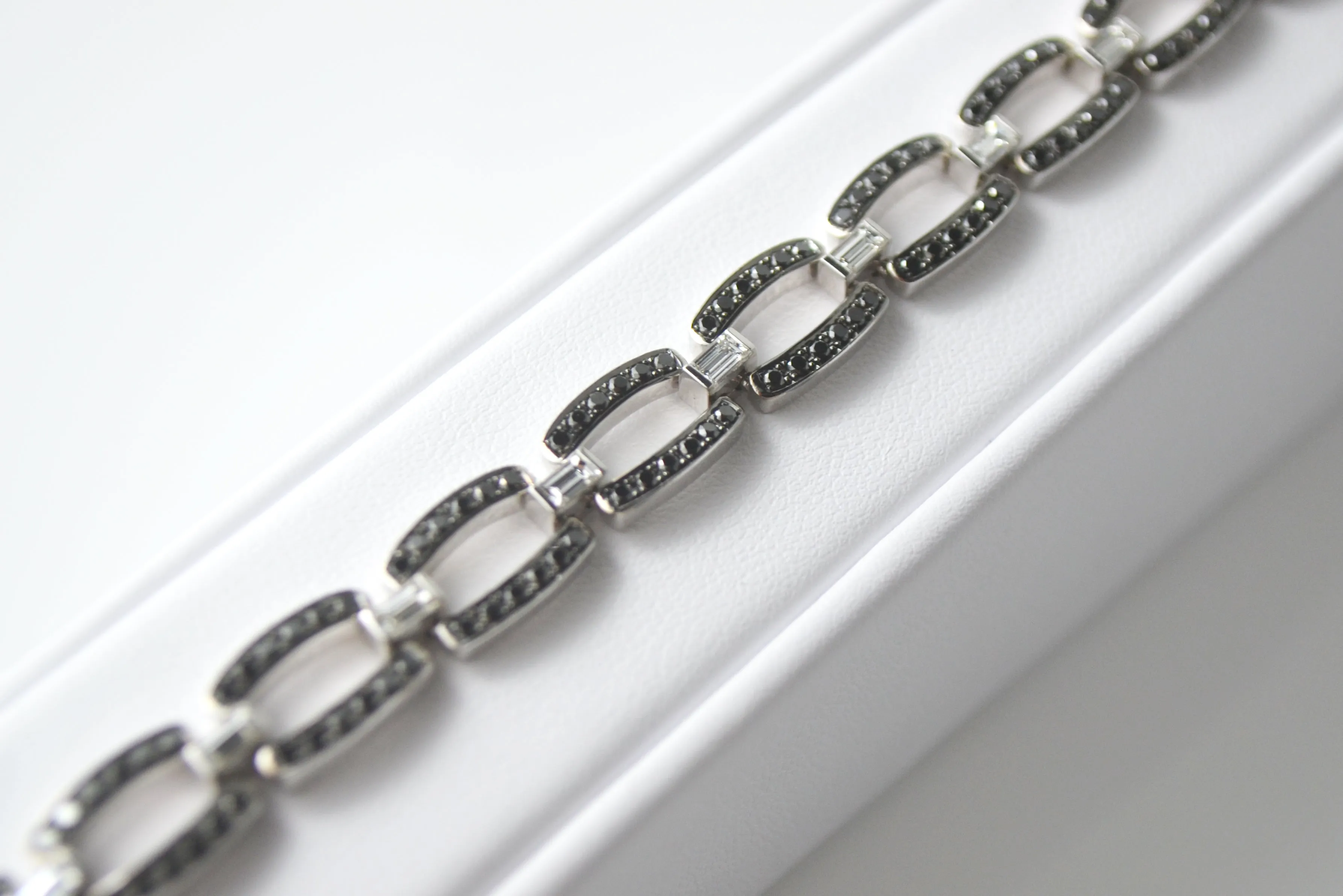 Black Diamond Link Bracelet