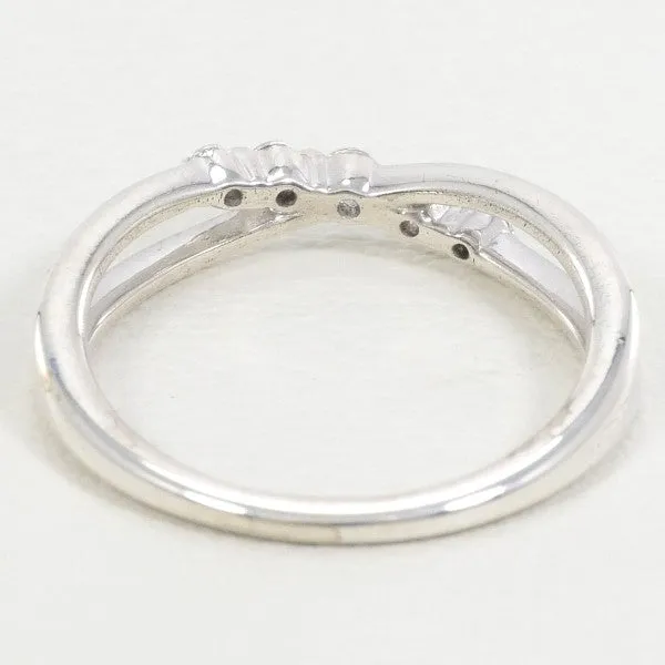 Canal 4℃ Silver Zirconia Ring Size 3