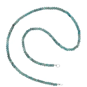 Claspless Medium Natural Blue Zircon Strand