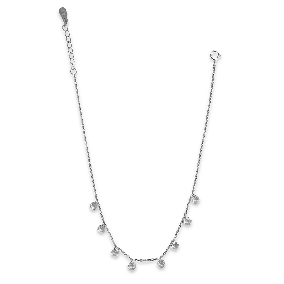 Crystal Dangling Anklet