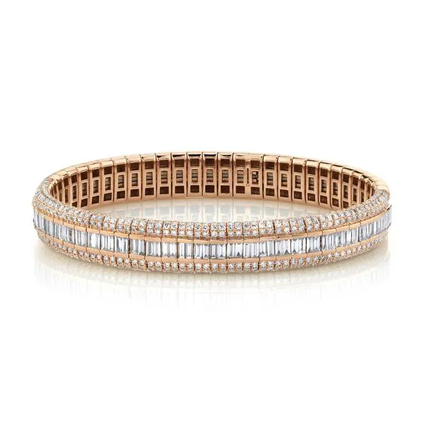 DIAMOND PAVE SCALES STRETCH BRACELET