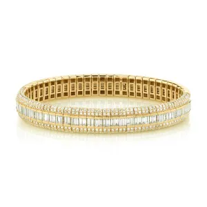 DIAMOND PAVE SCALES STRETCH BRACELET