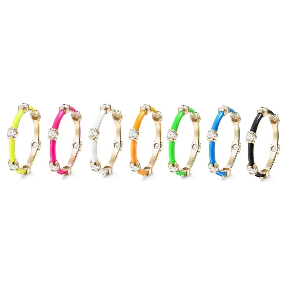 Enamel Stackable Ring