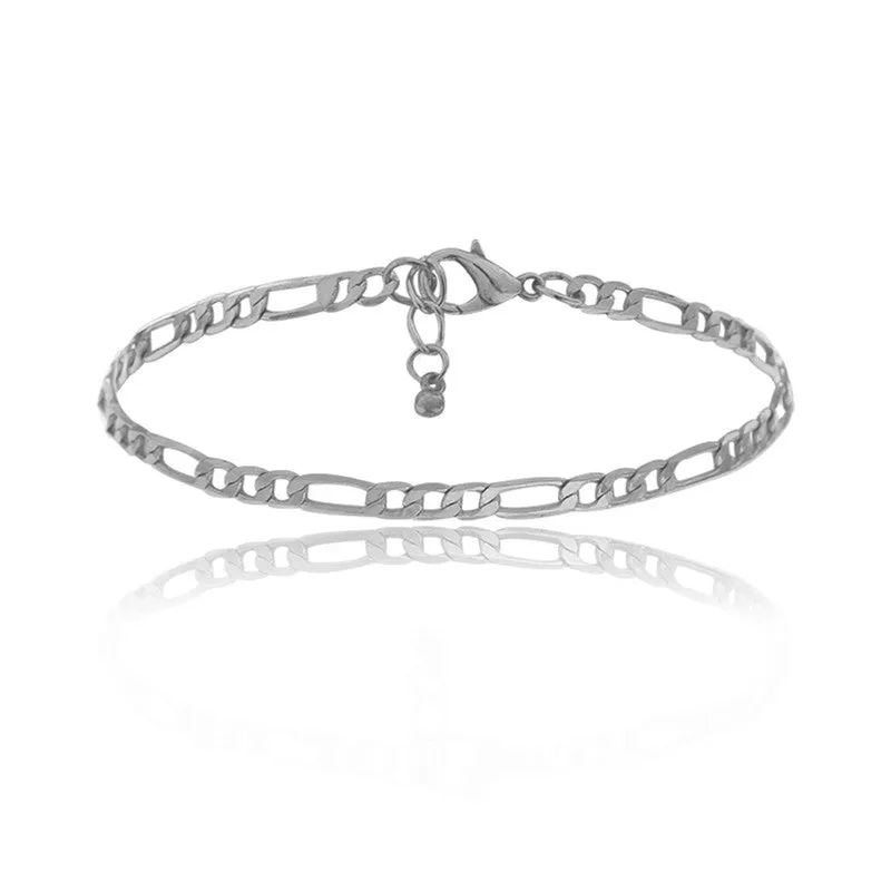 Fashion Lock Shaped Rhinestone Set Anklet