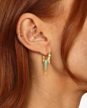 Gabriella Blue Opal Triple Spike Earrings