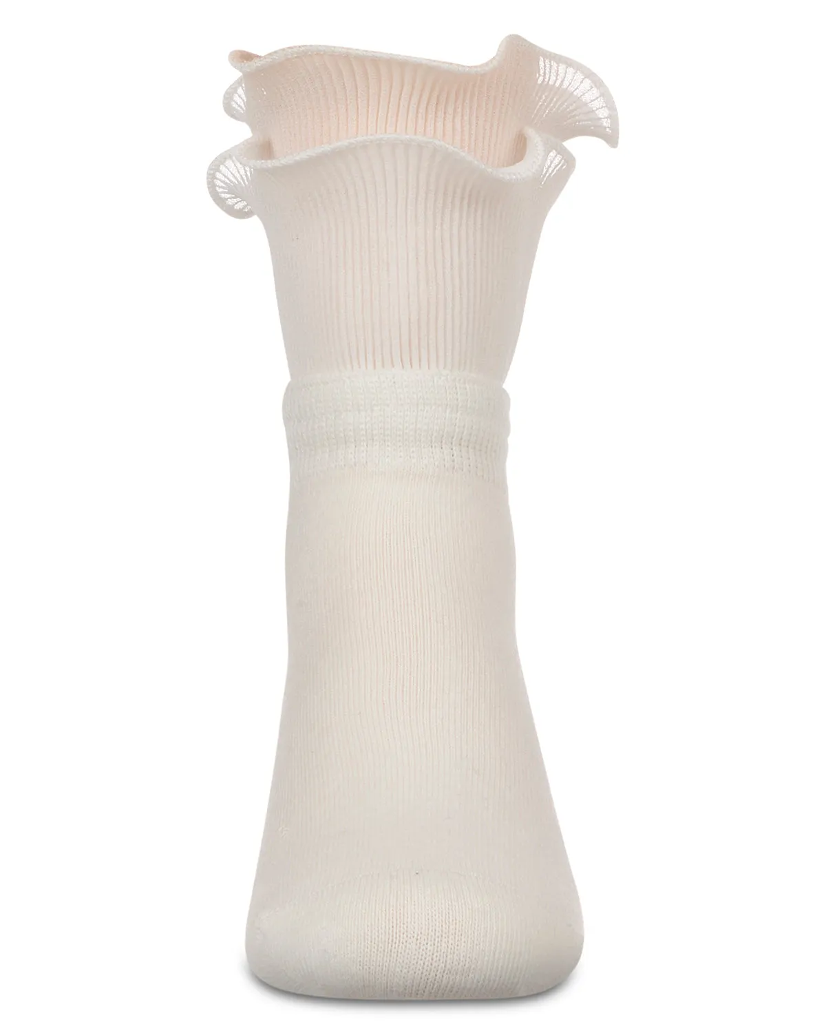 Girls' Dual Layer Ruffle Anklet Socks