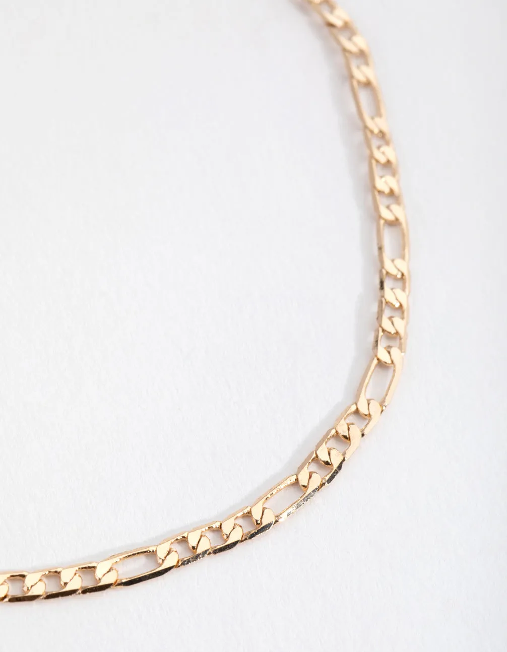 Gold 2mm Figaro Anklet