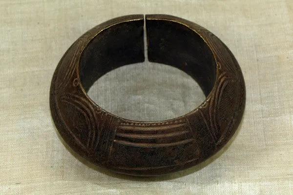 Heavy Antique Bronze Bracelet from Dogon Tribe