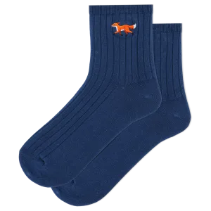 HOTSOX Women's Embroidered Fox Anklet Sock