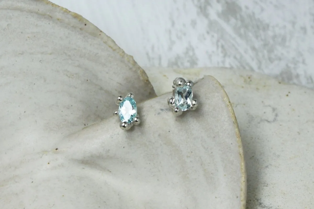 House of Hudson Topaz Droplet Studs