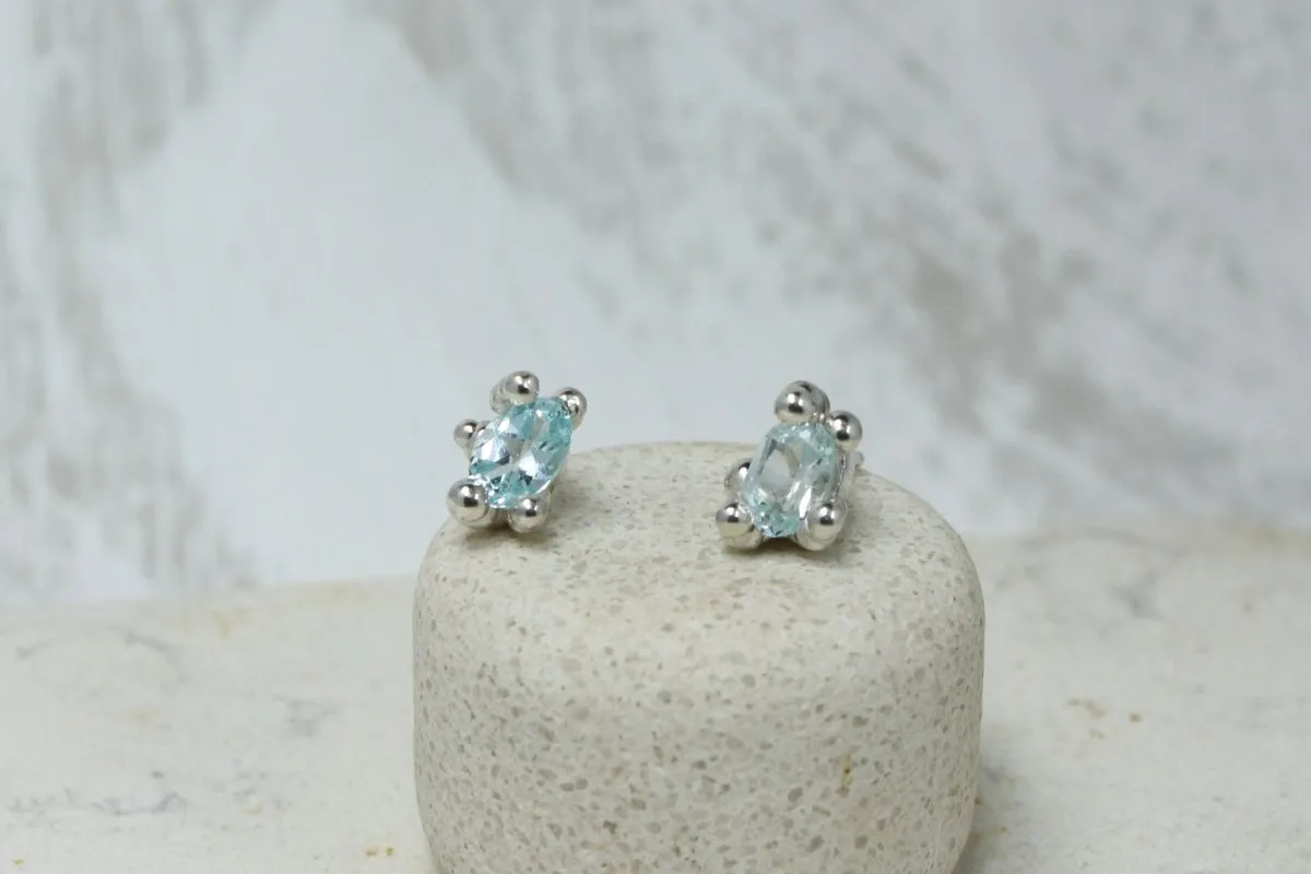 House of Hudson Topaz Droplet Studs