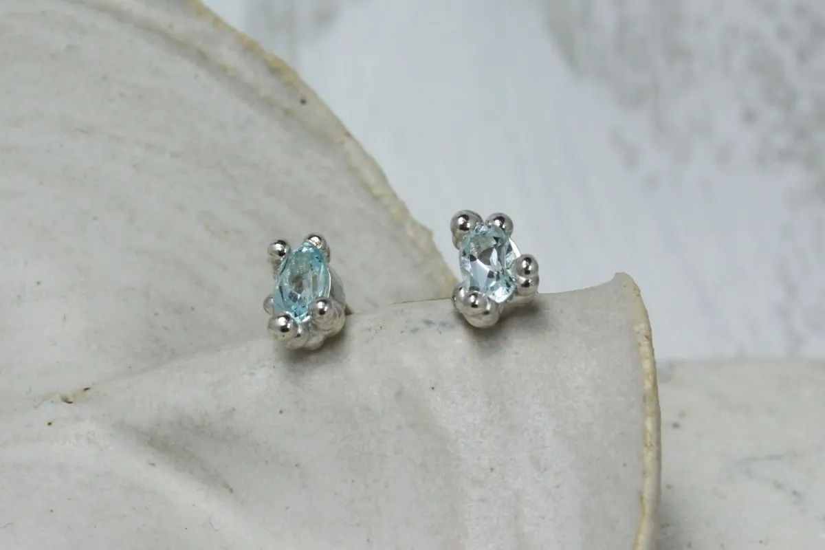 House of Hudson Topaz Droplet Studs