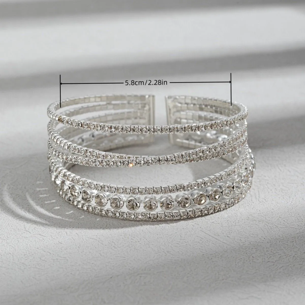 MAC184 Fashionable Rhinestone Stretch Diamond Bracelet