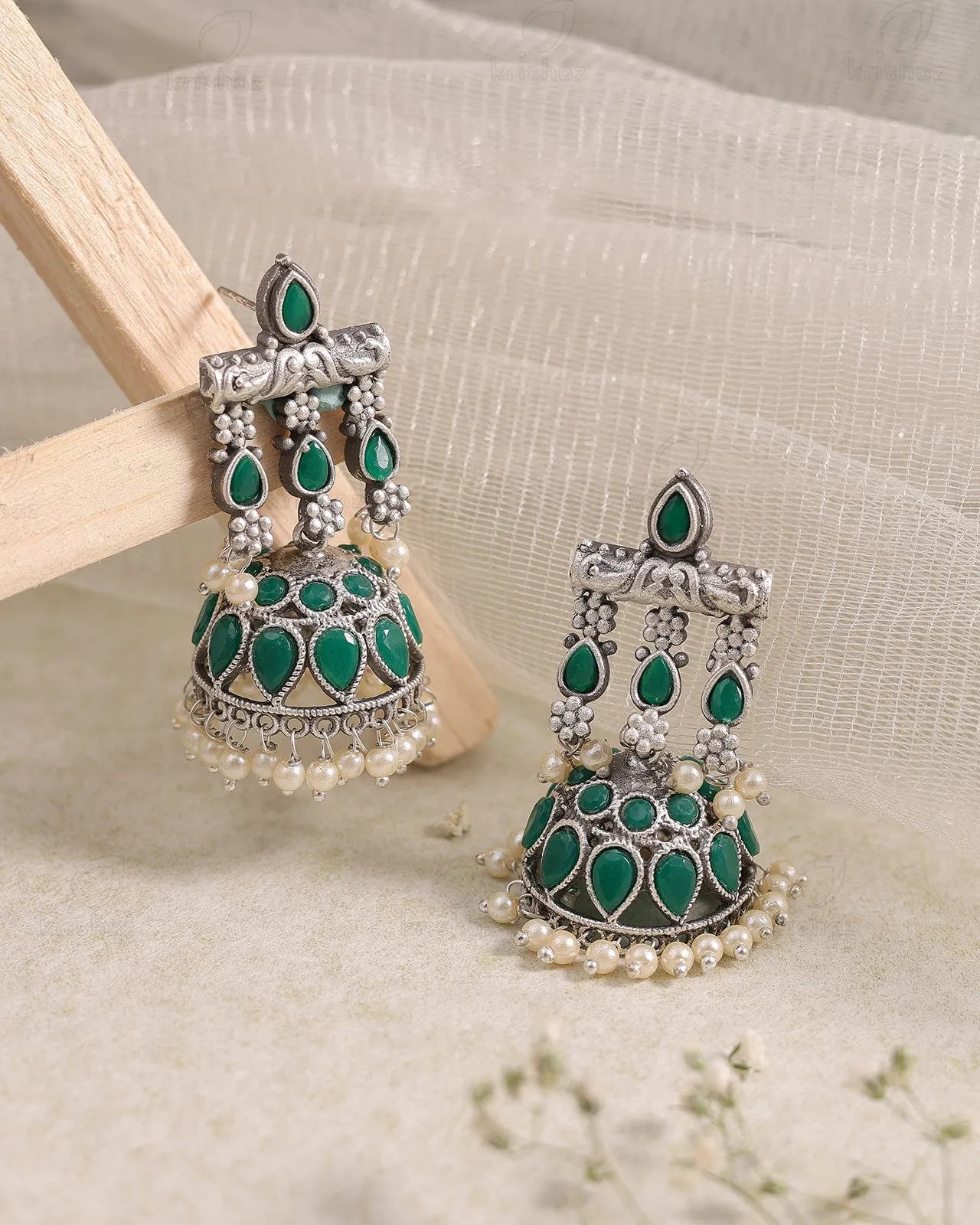 Meera Jhumki Earrings - wxo