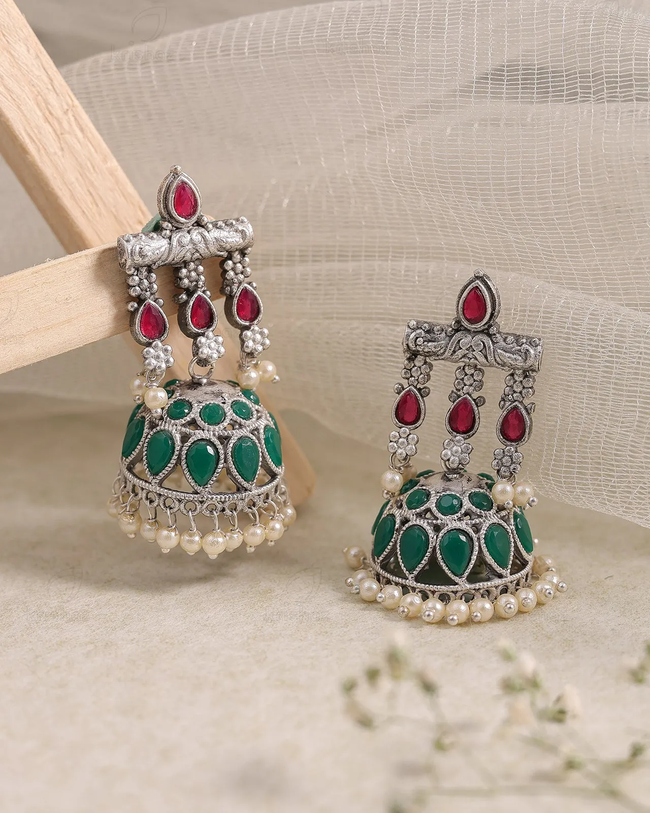 Meera Jhumki Earrings - wxo