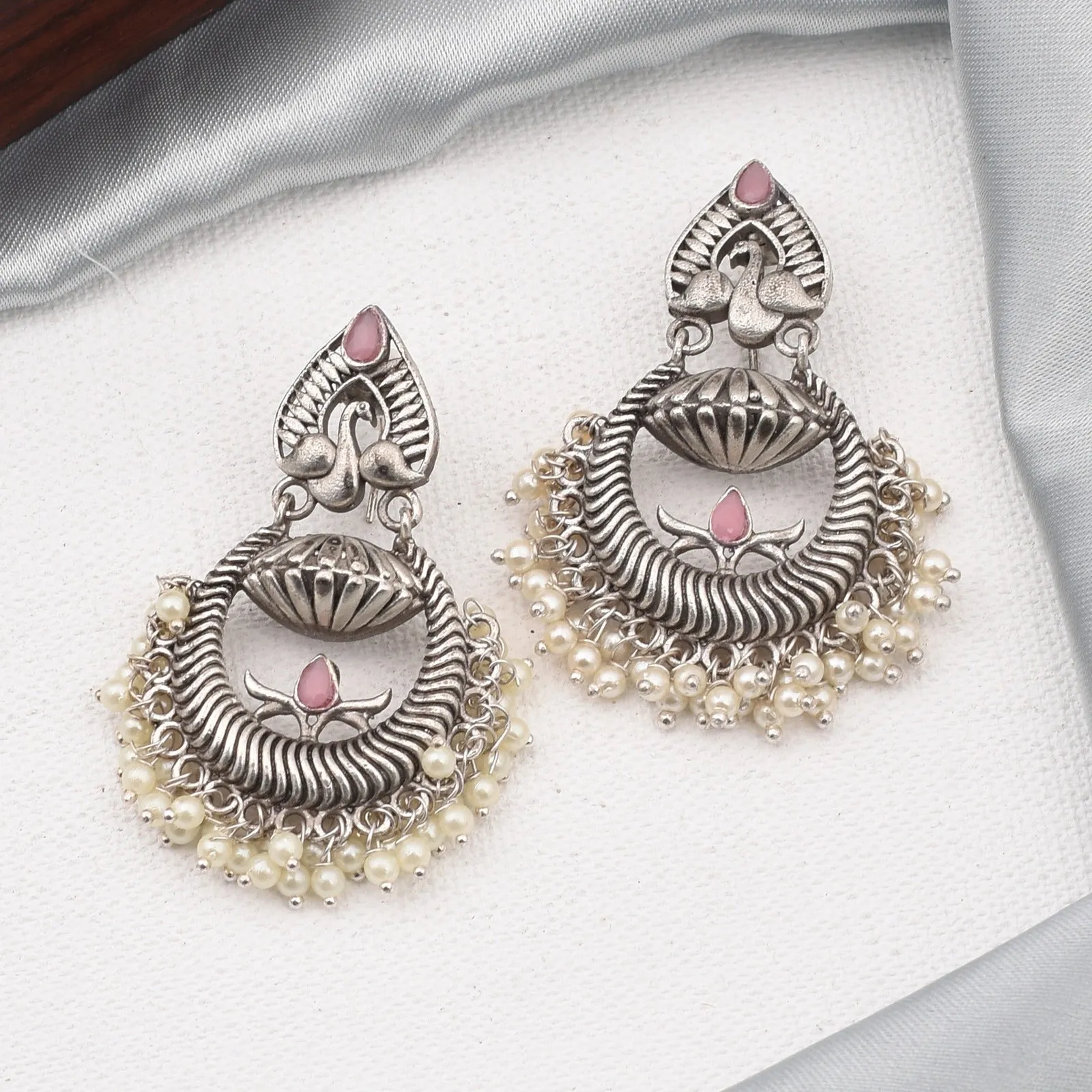 Meghna Peacock Dangler Earrings