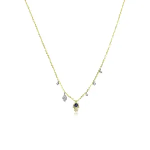 Meira T Dainty Hamsa Charm Necklace