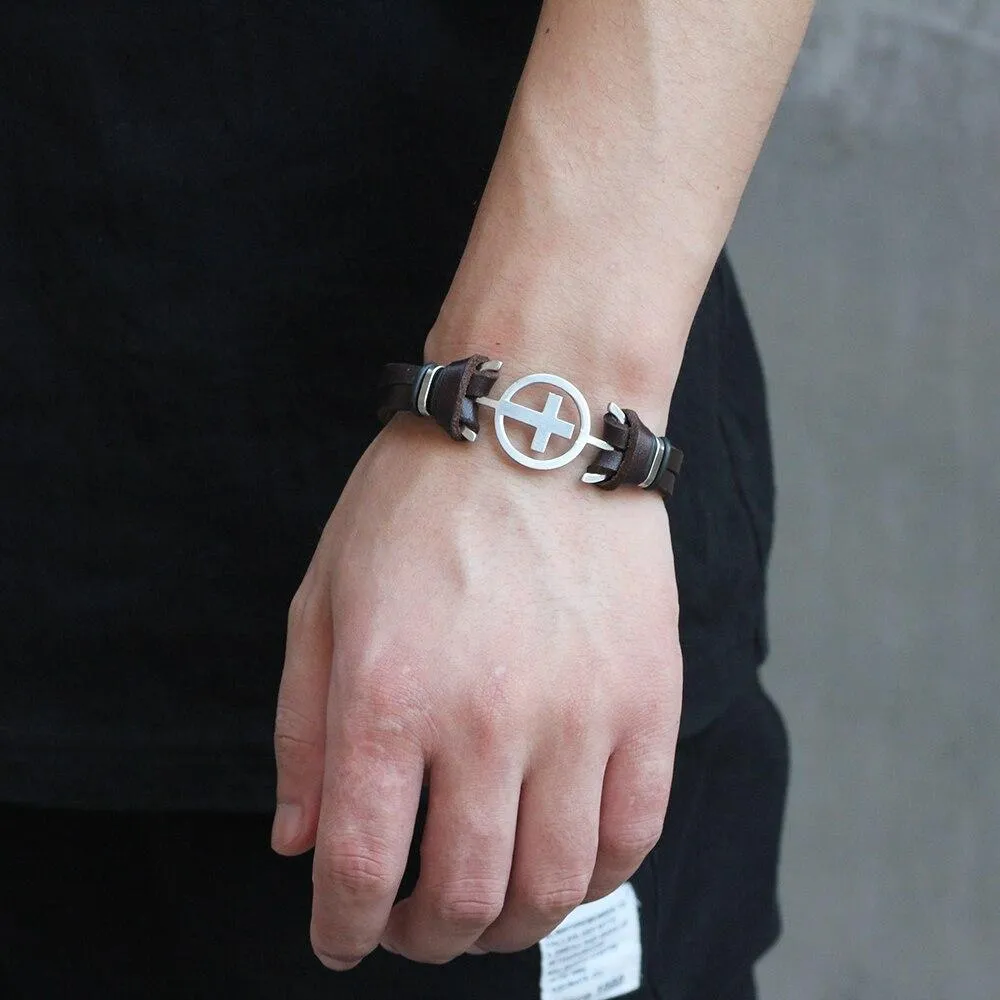 Men's Cross Bracelet <br> Hollow