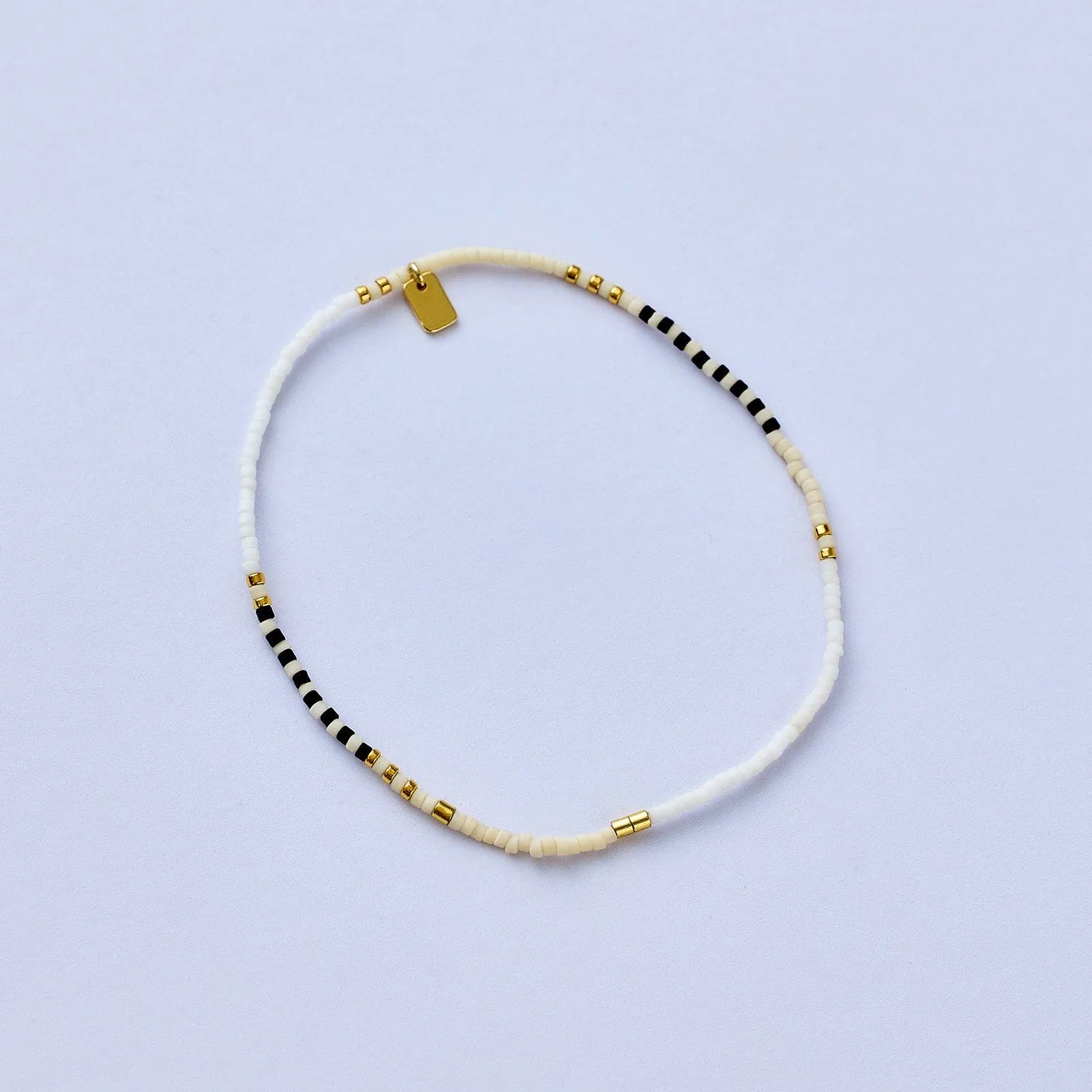 Monochrome Stretch Anklet