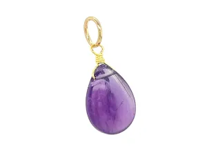 Natural Stone Teardrop | Amethyst