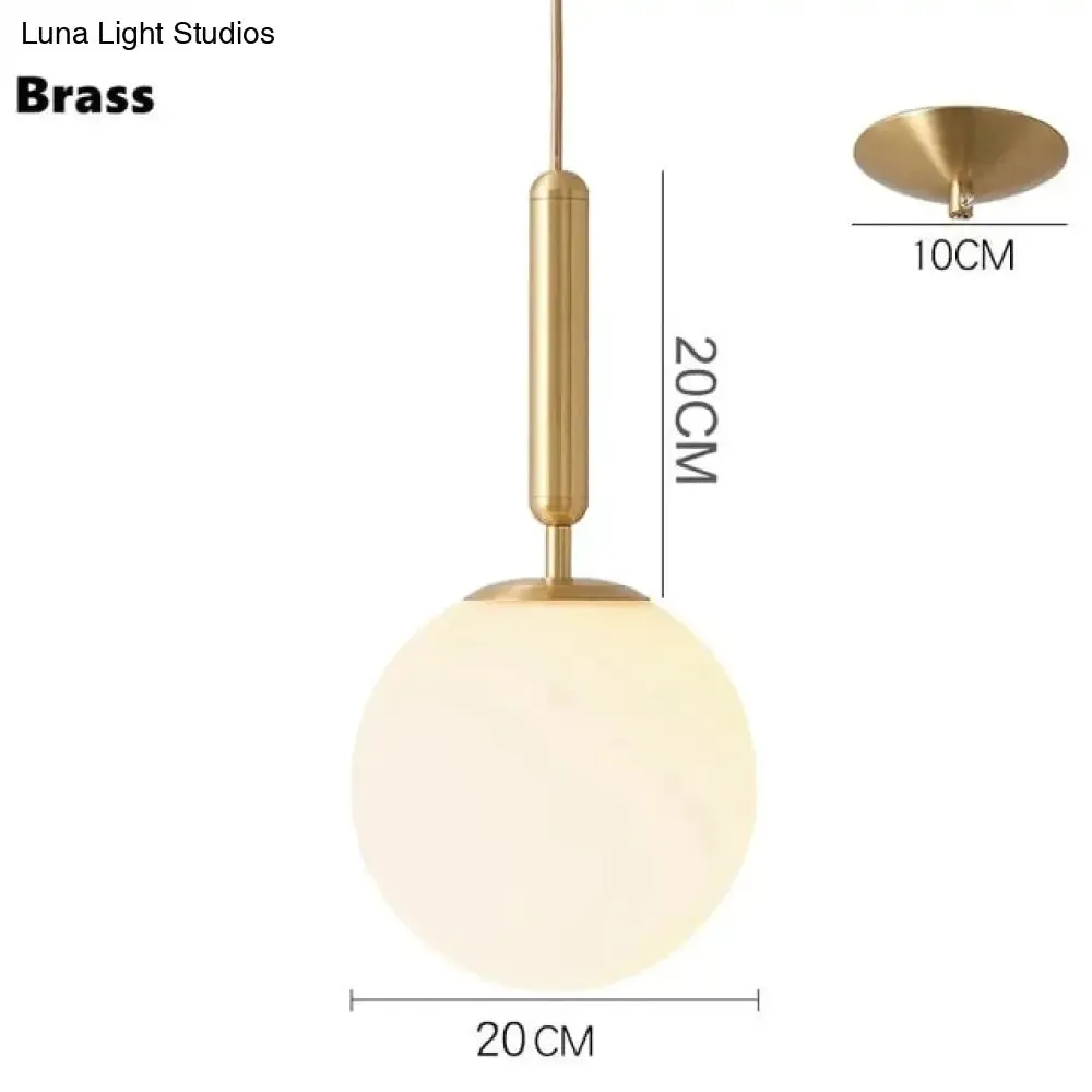 Nordic Brass Aluminum Modern Pendant Light Loft Hanging Lamps Bedside Hanging Lamp Kitchen Suspension Pendant Lamps