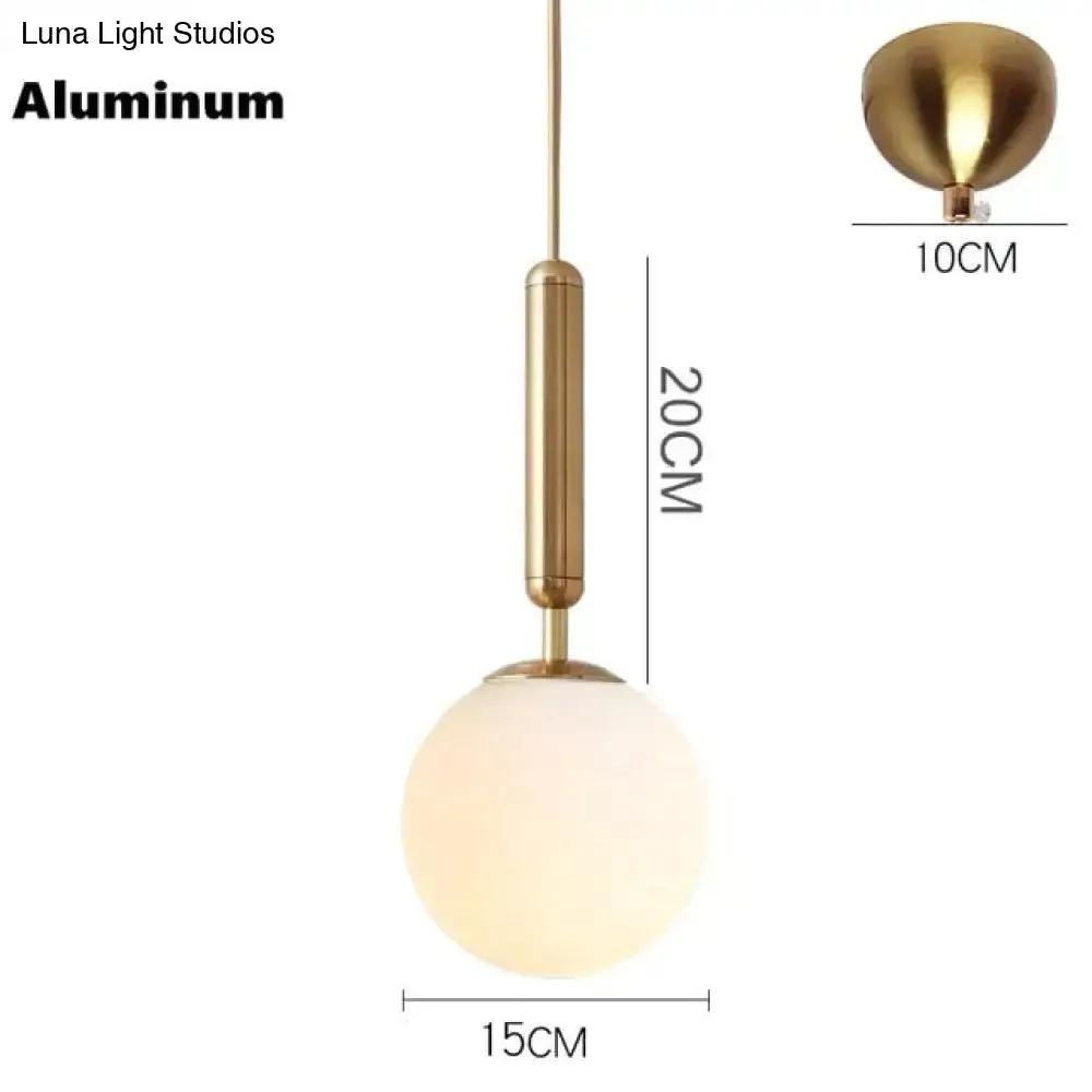 Nordic Brass Aluminum Modern Pendant Light Loft Hanging Lamps Bedside Hanging Lamp Kitchen Suspension Pendant Lamps