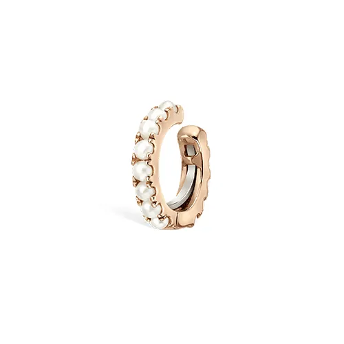 Pearl Eternity Tash Cuff Earring by Maria Tash in Rose Gold