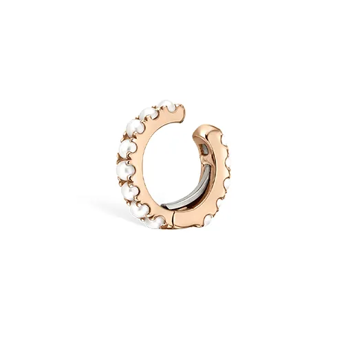 Pearl Eternity Tash Cuff Earring by Maria Tash in Rose Gold