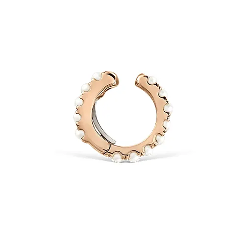 Pearl Eternity Tash Cuff Earring by Maria Tash in Rose Gold