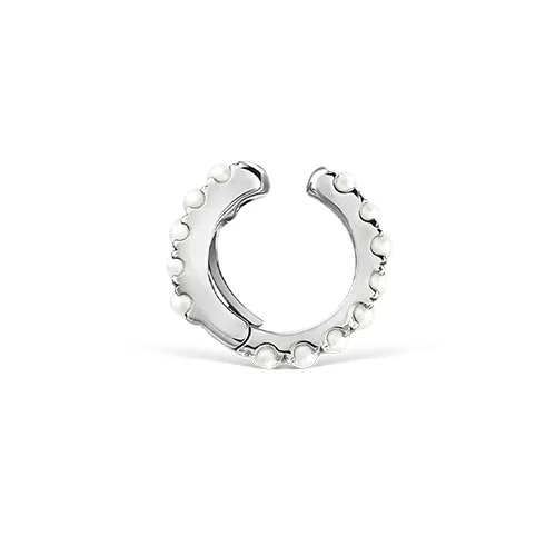 Pearl Eternity Tash Cuff Earring by Maria Tash in White Gold