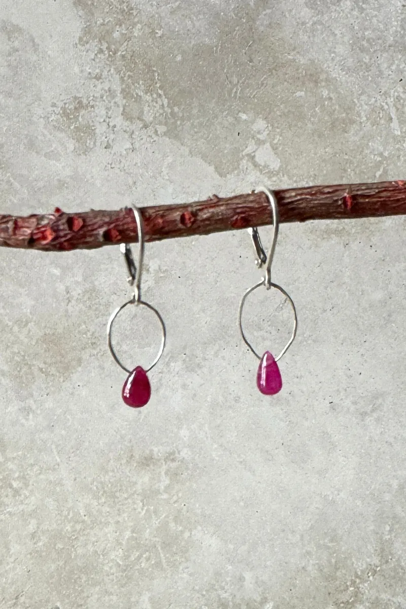 Precious Ruby Earrings