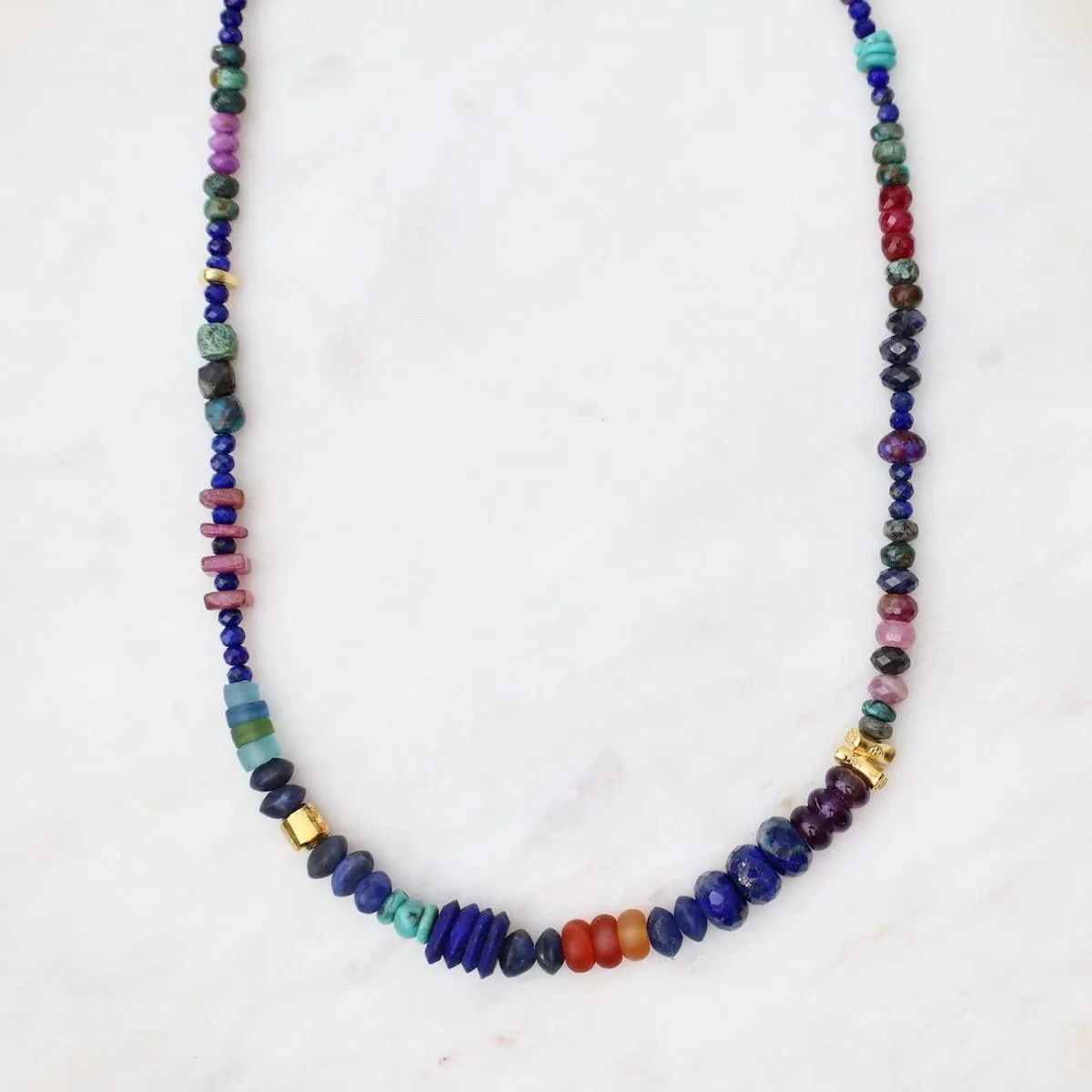 Queen of the Nile Necklace in Lapis