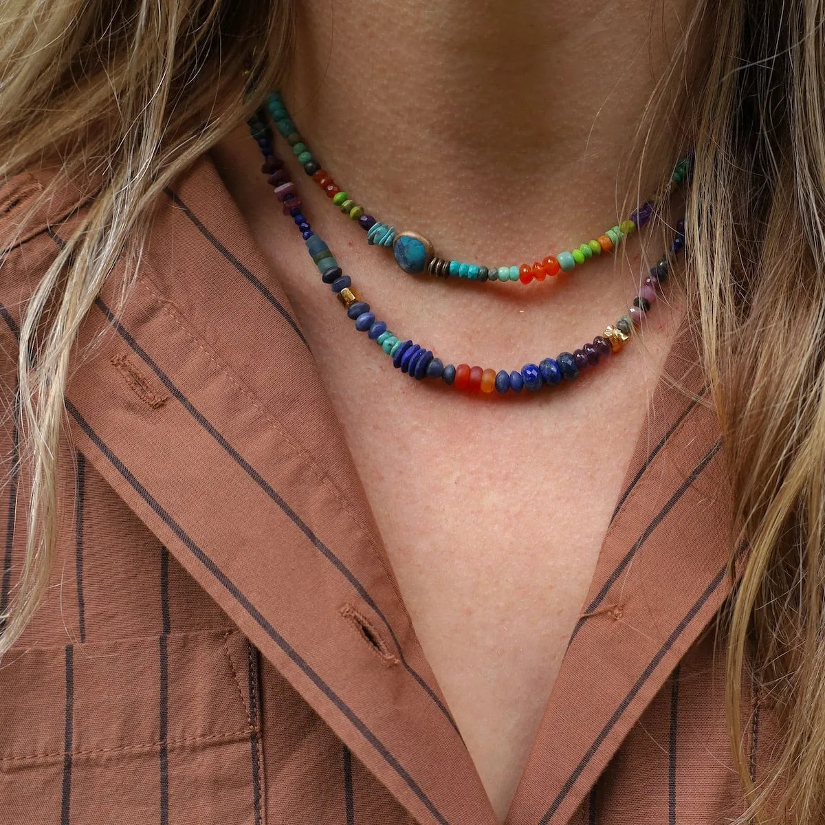 Queen of the Nile Necklace in Lapis