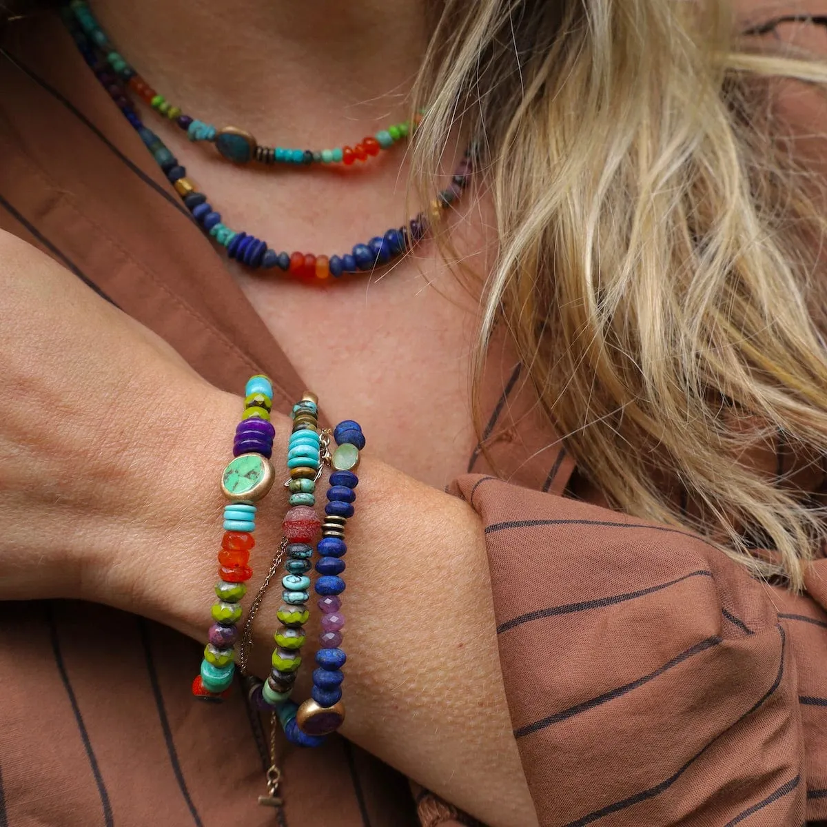 Queen of the Nile Necklace in Lapis