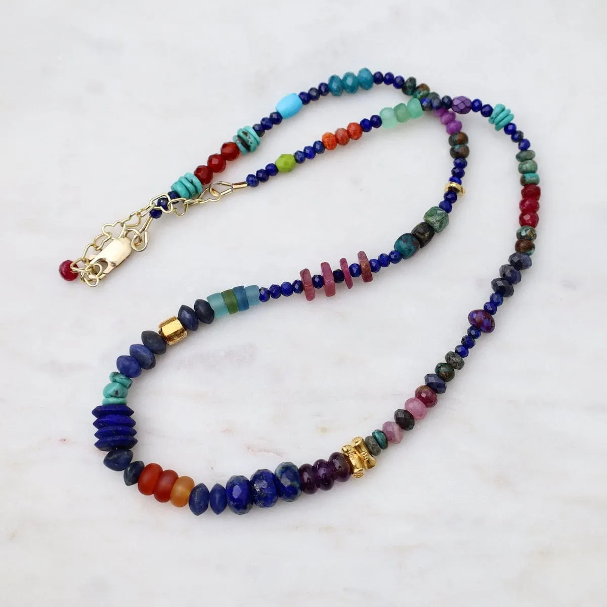 Queen of the Nile Necklace in Lapis