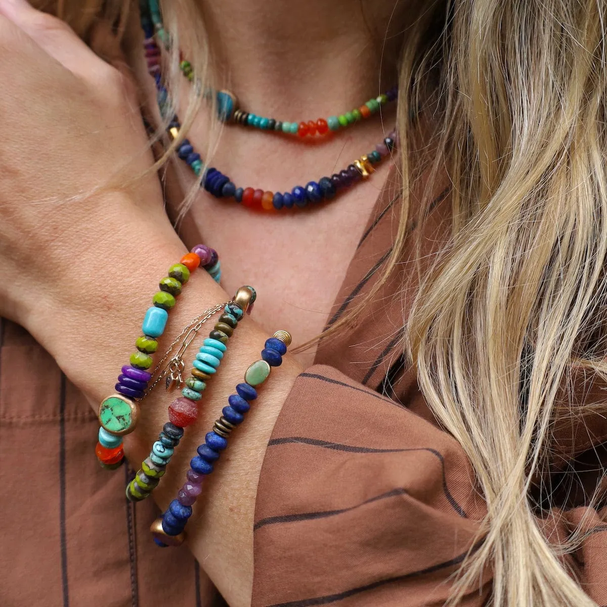 Queen of the Nile Necklace in Lapis