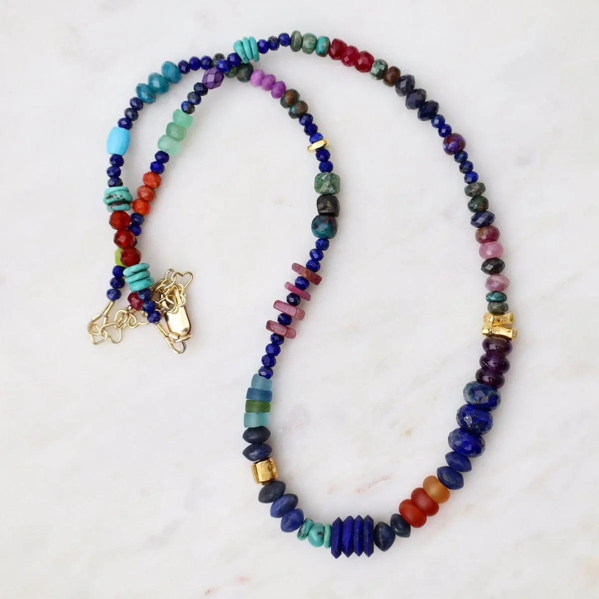 Queen of the Nile Necklace in Lapis