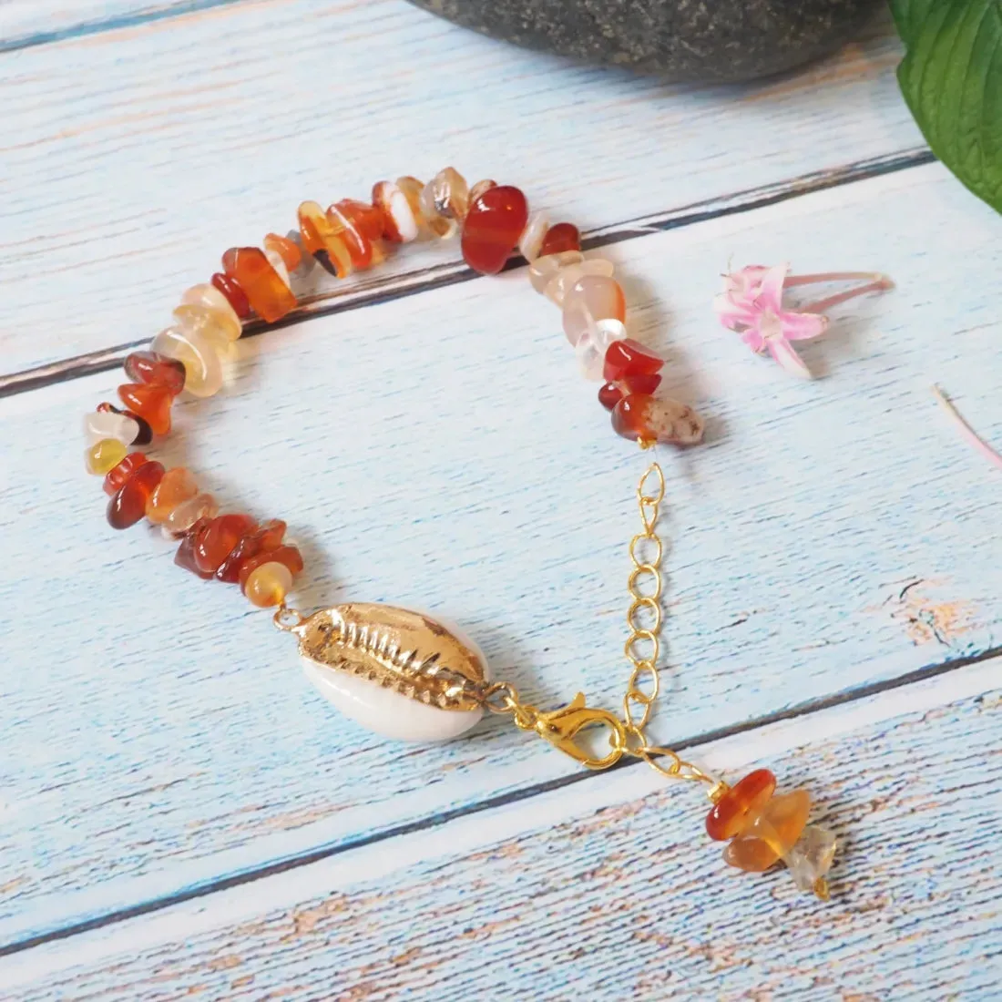 Rock Star Orange Hawaiian Bracelet