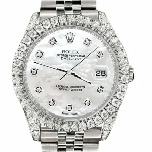 Rolex Datejust 41 4.4CT Diamond Bezel/Lugs/White MOP  TFJ-142508600