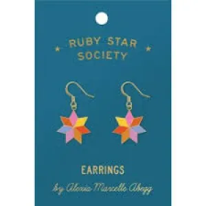 Ruby Star Earrings – Quilt Star