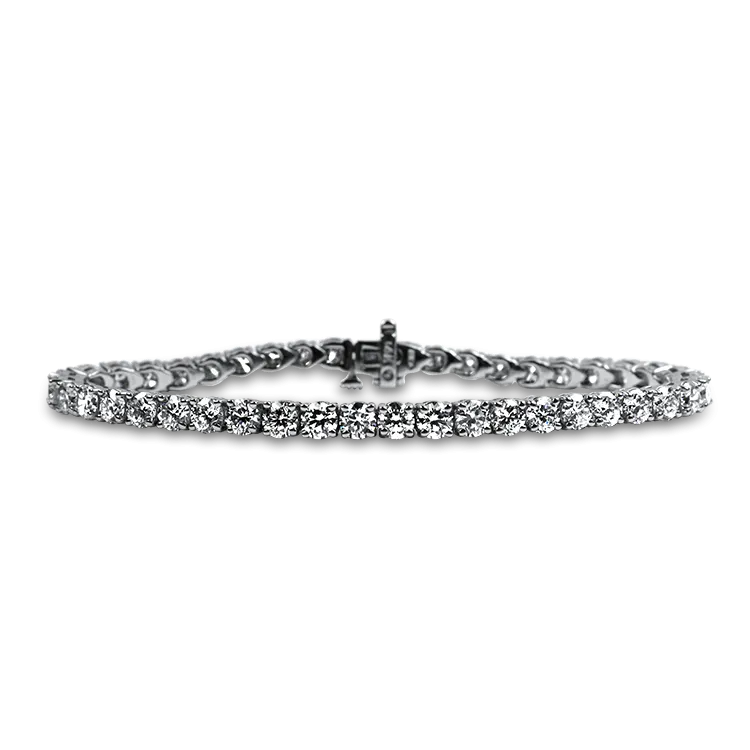 Sincerely Springer's 14k White Gold 10.58ct Diamond Tennis Bracelet